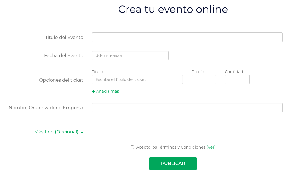 crear un evento online de forma sencilla